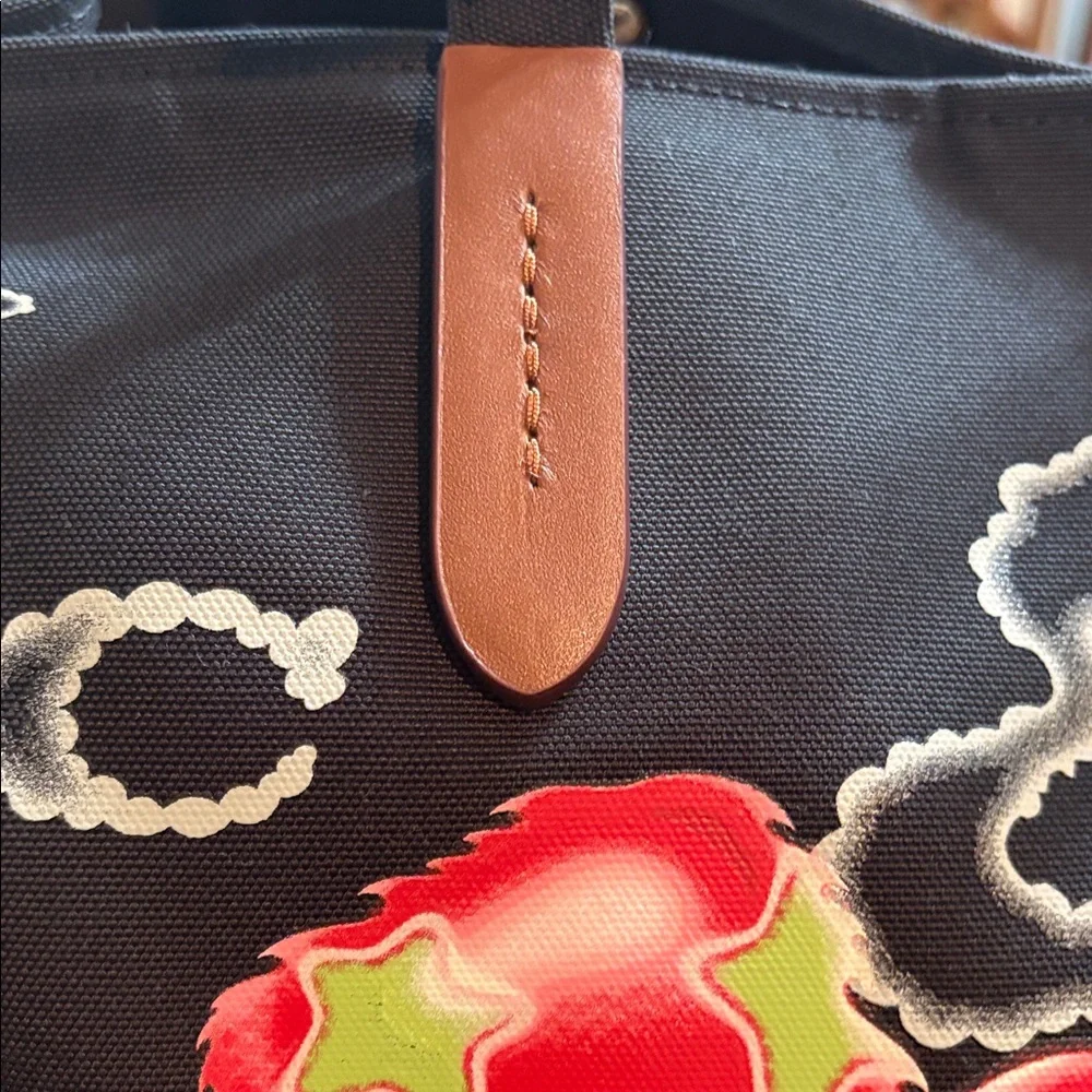 COACH Coachtopia Mushroom Design Tote Bag - Picture 10 of 14